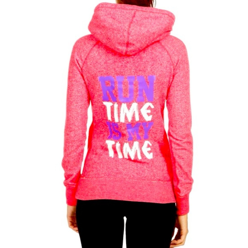 Lorna Jane - Red quarter zip. Run Time is My Time Hoodie. Size Small